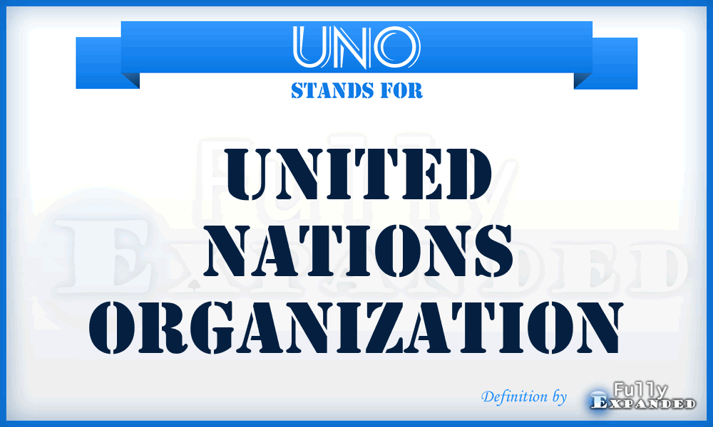UNO - United Nations Organization