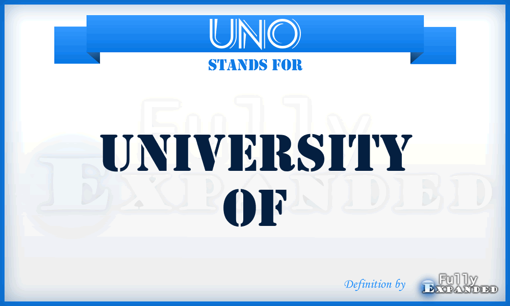 UNO - University of