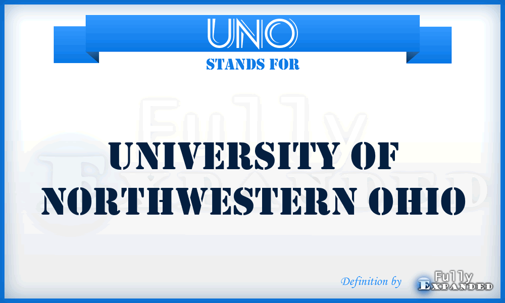 UNO - University of Northwestern Ohio