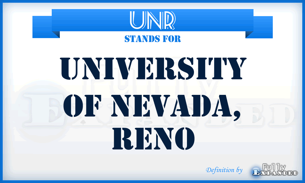 UNR - University of Nevada, Reno