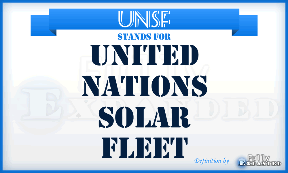 UNSF - United Nations Solar Fleet