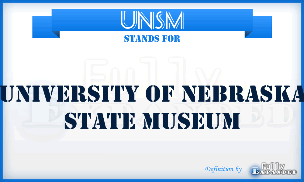 UNSM - University of Nebraska State Museum
