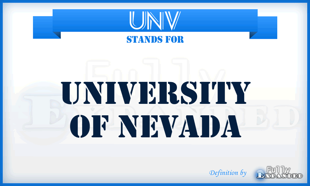 UNV - University of Nevada