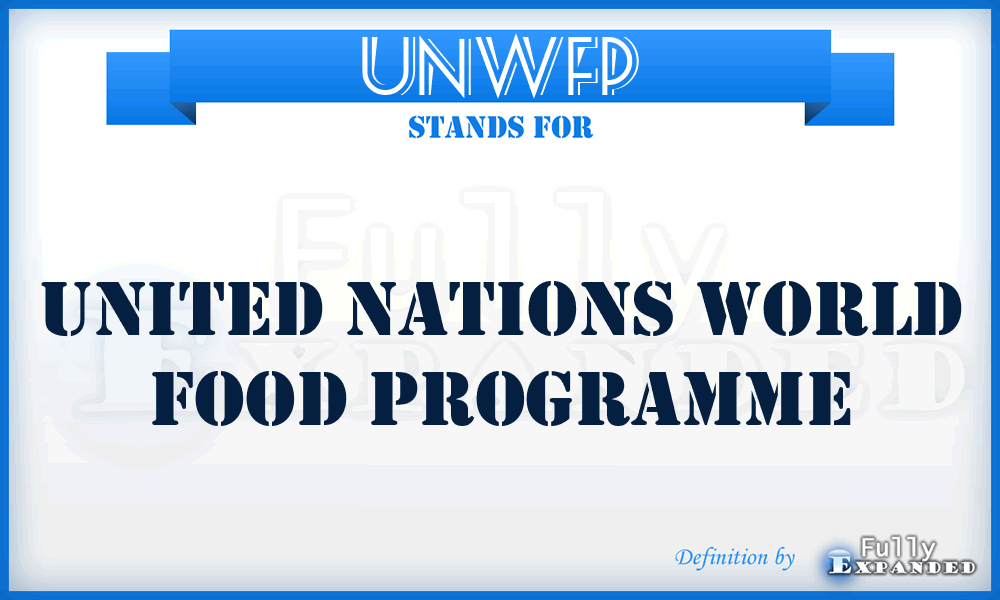 UNWFP - United Nations World Food Programme