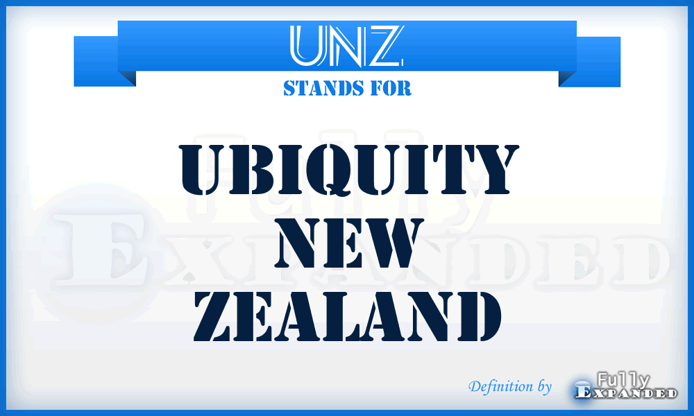 UNZ - Ubiquity New Zealand