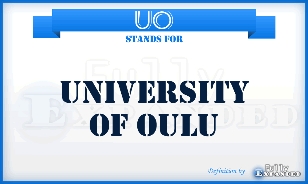 UO - University of Oulu