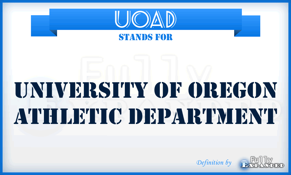 UOAD - University of Oregon Athletic Department