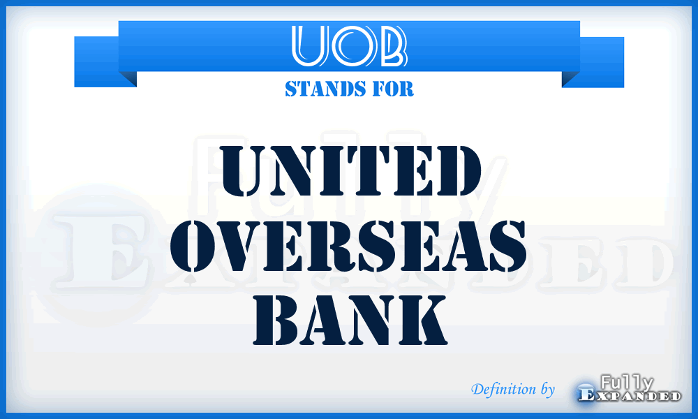 UOB - United Overseas Bank