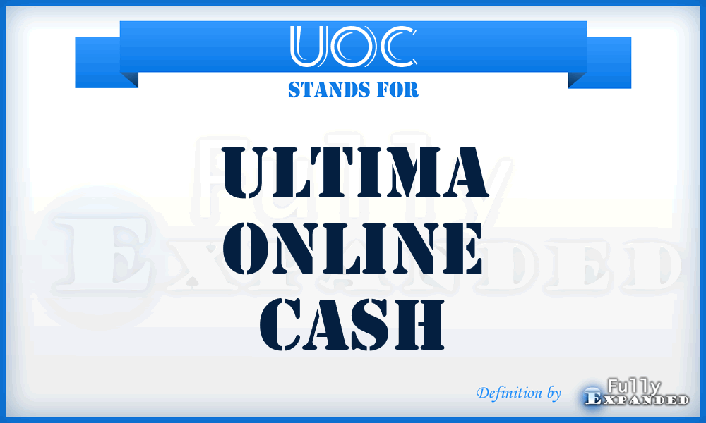 UOC - Ultima Online Cash