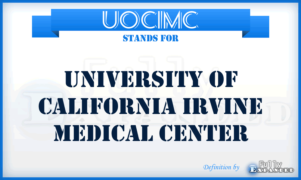 UOCIMC - University Of California Irvine Medical Center