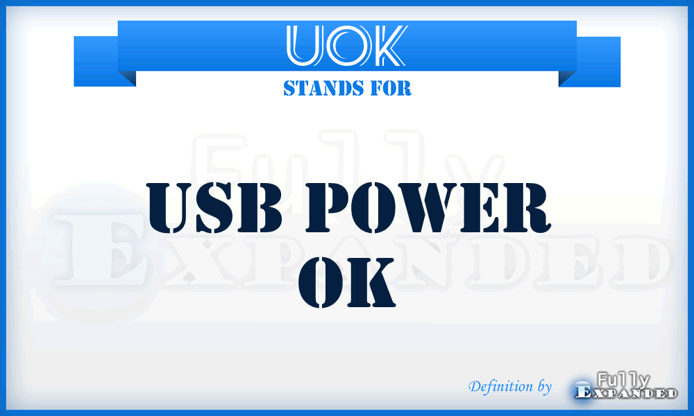 UOK - USB power OK