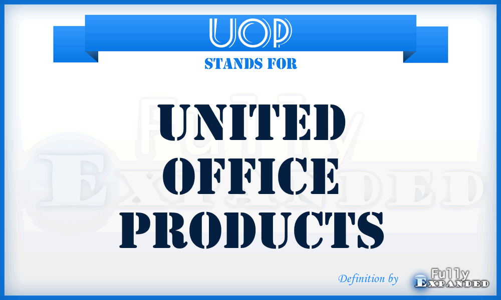 UOP - United Office Products