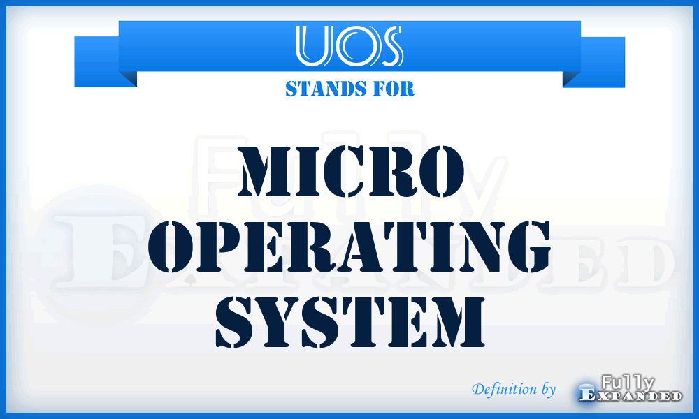 UOS - Micro Operating System