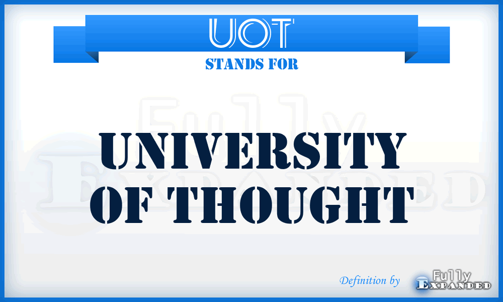 UOT - University of Thought