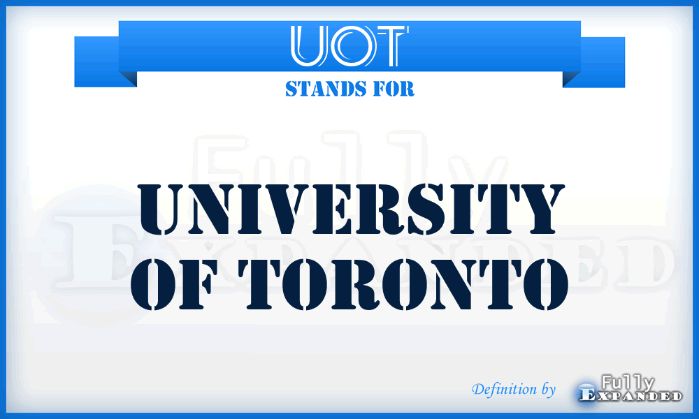 UOT - University of Toronto