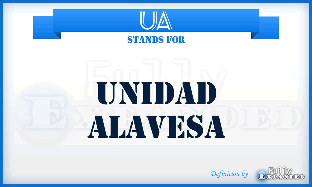 UA - Unidad Alavesa