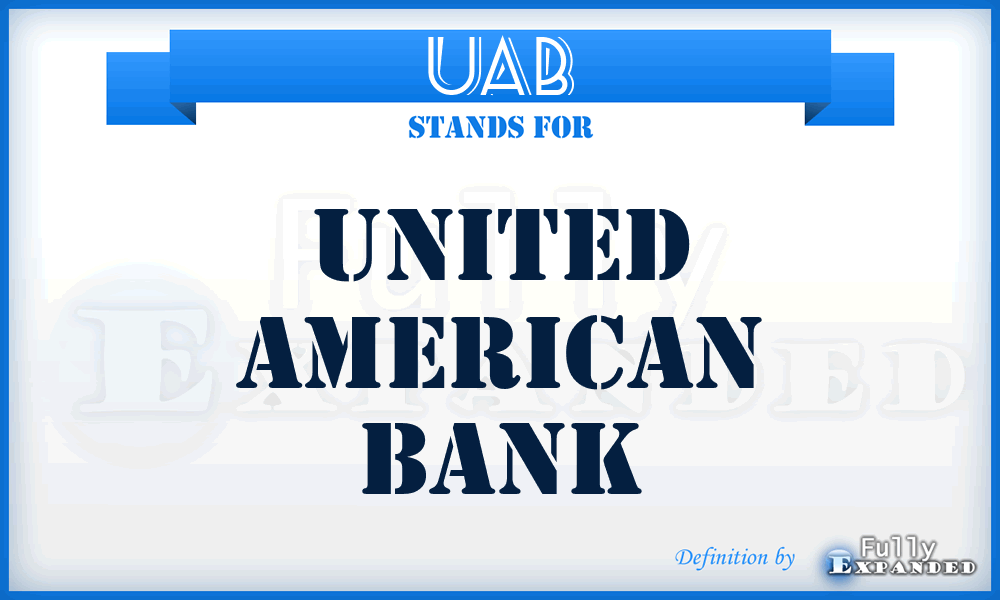 UAB - United American Bank