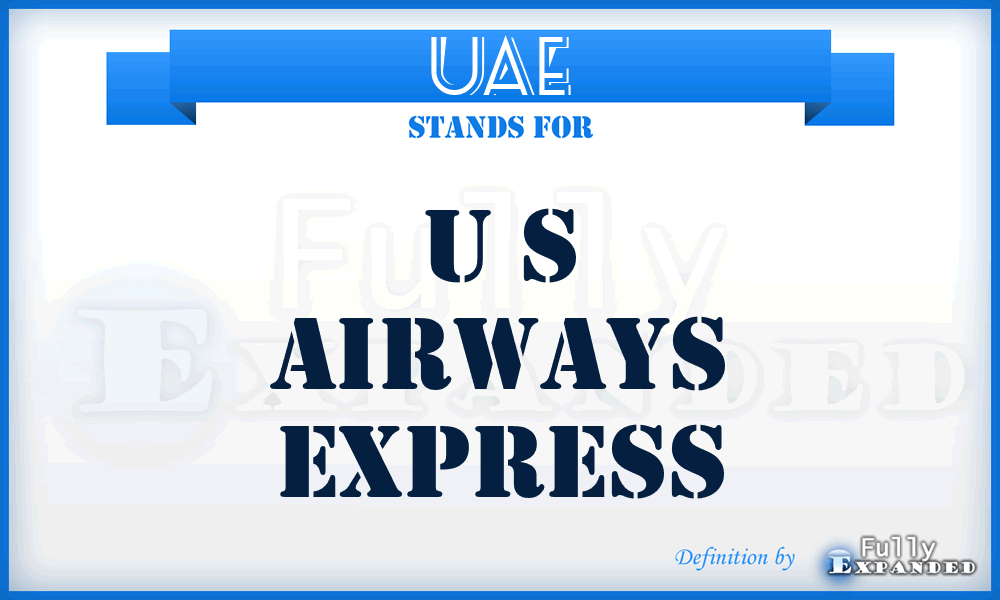 UAE - U s Airways Express