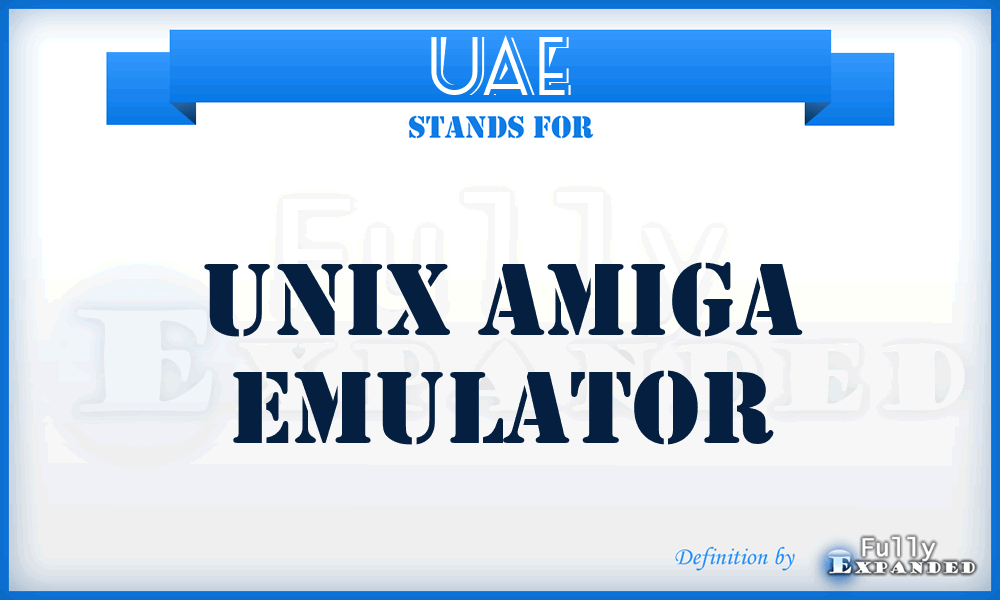 UAE - Unix Amiga Emulator