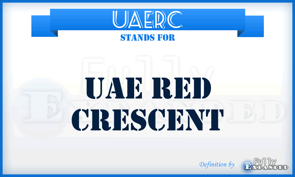 UAERC - UAE Red Crescent