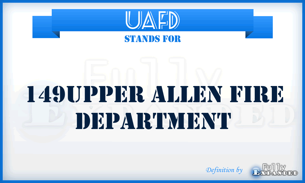 UAFD - 149Upper Allen Fire Department