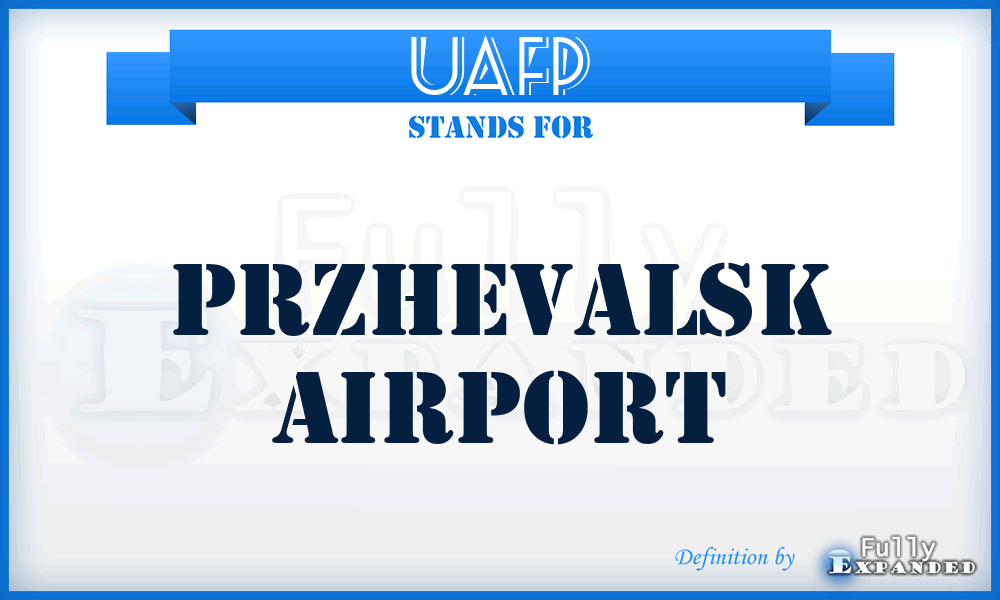 UAFP - Przhevalsk airport