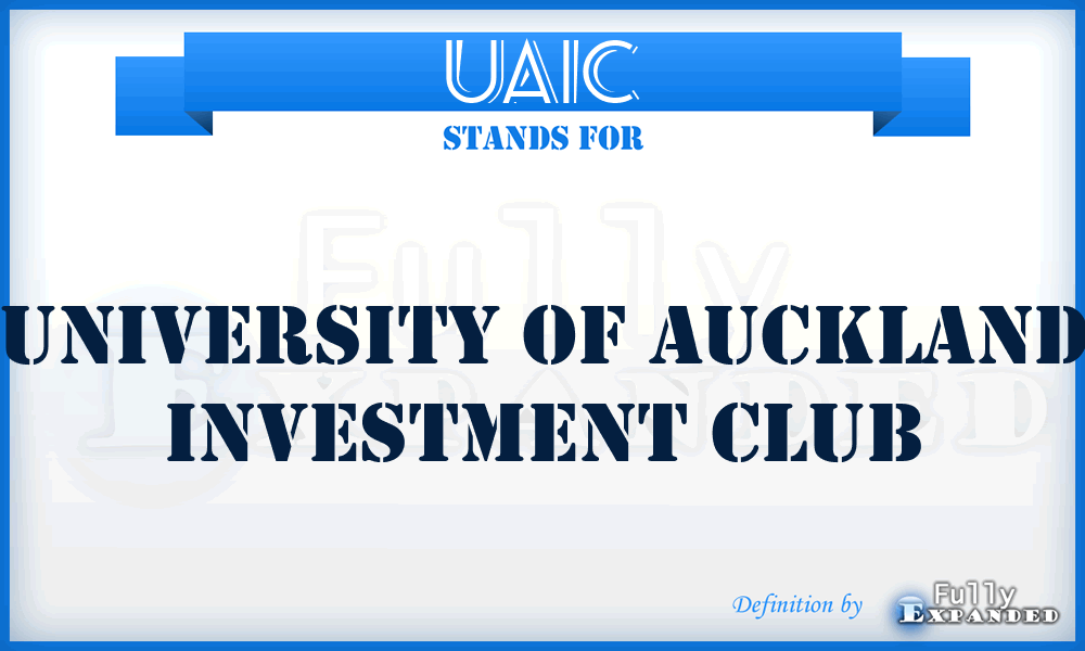 UAIC - University of Auckland Investment Club