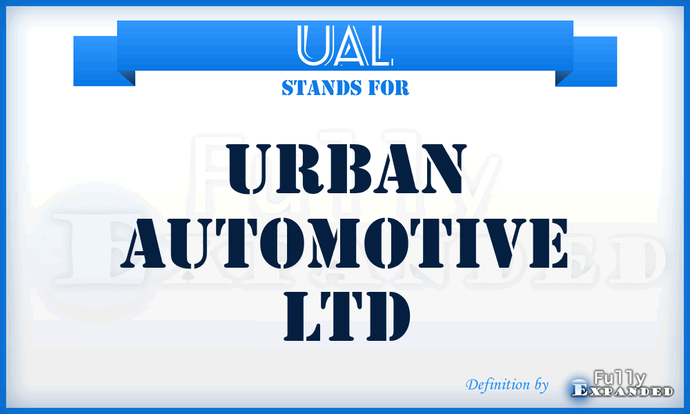 UAL - Urban Automotive Ltd