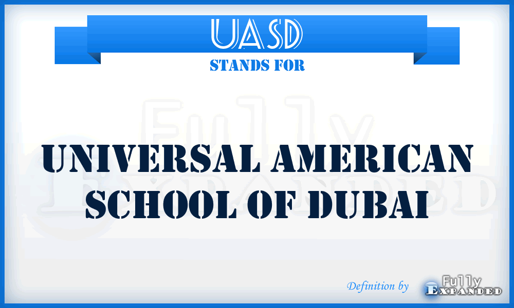 UASD - Universal American School of Dubai