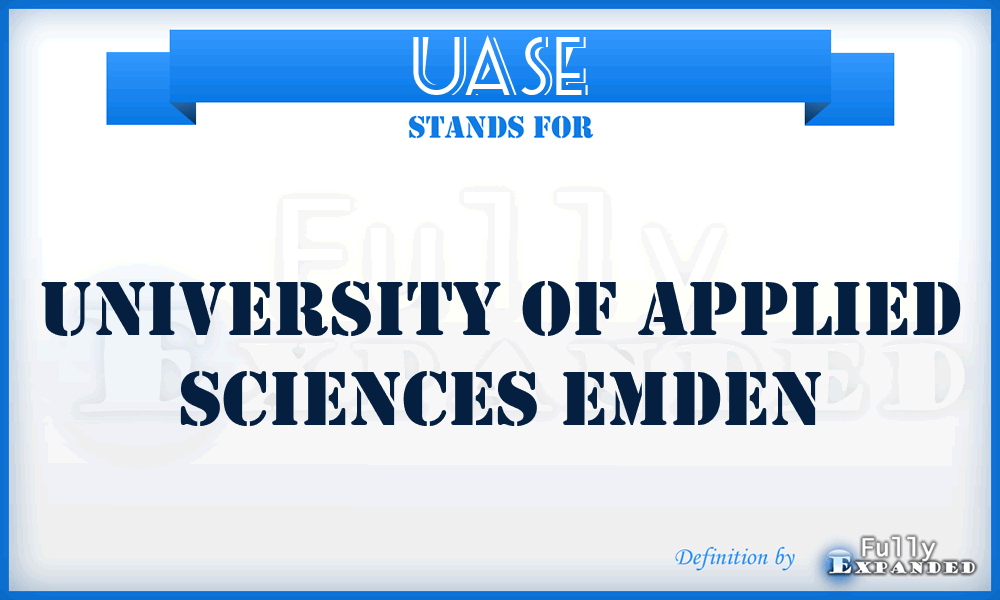 UASE - University of Applied Sciences Emden