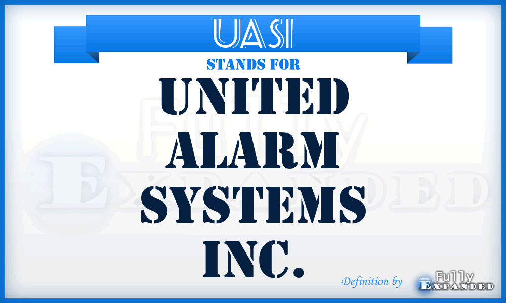 UASI - United Alarm Systems Inc.