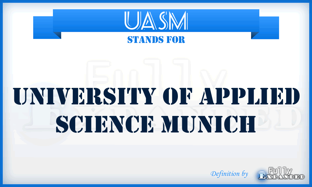 UASM - University of Applied Science Munich