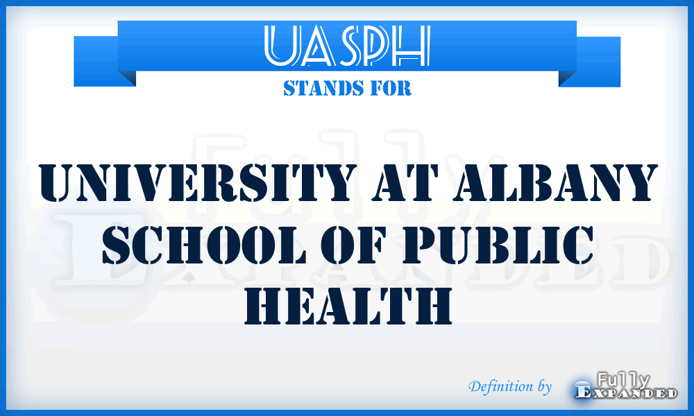 UASPH - University at Albany School of Public Health