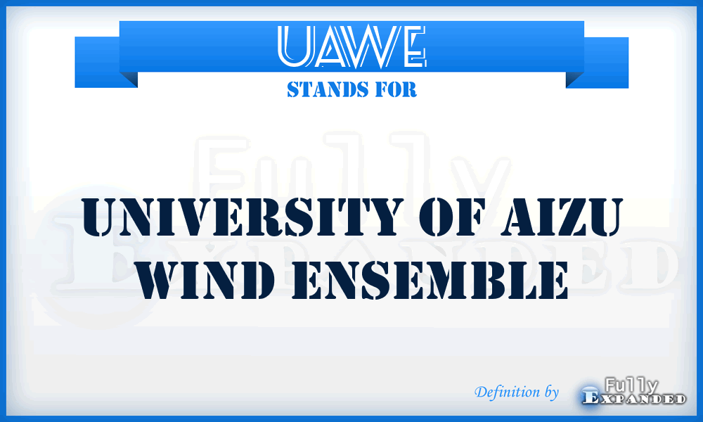 UAWE - University of Aizu Wind Ensemble
