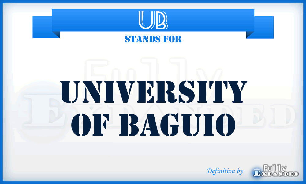 UB - University of Baguio