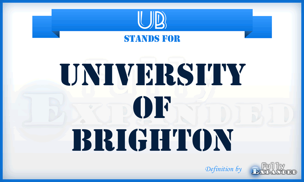 UB - University of Brighton
