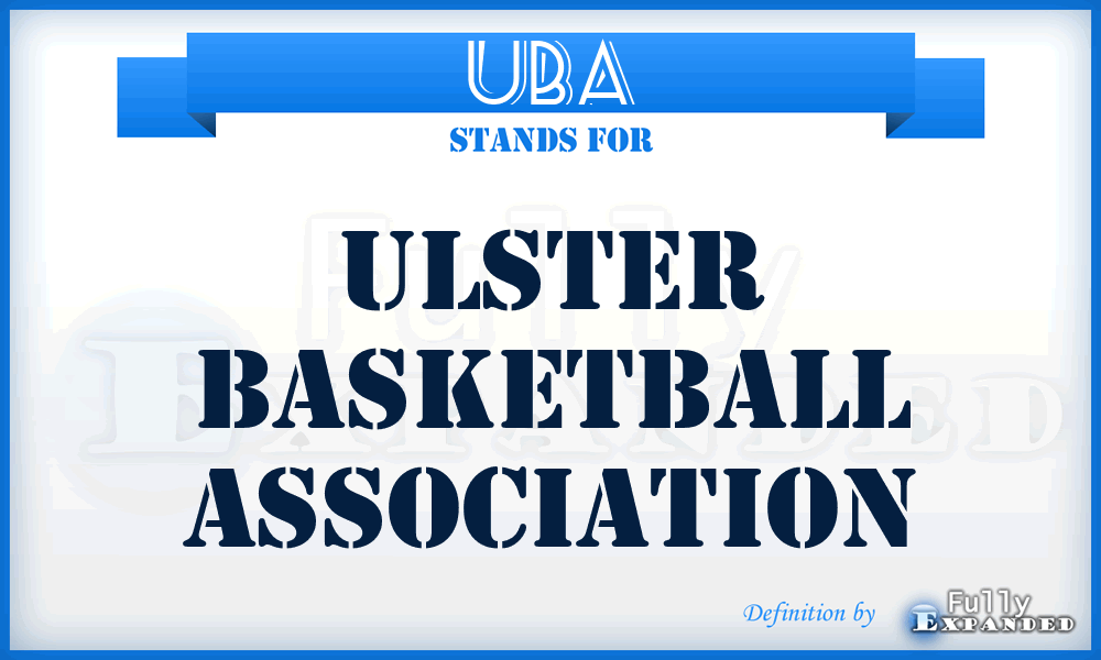 UBA - Ulster Basketball Association
