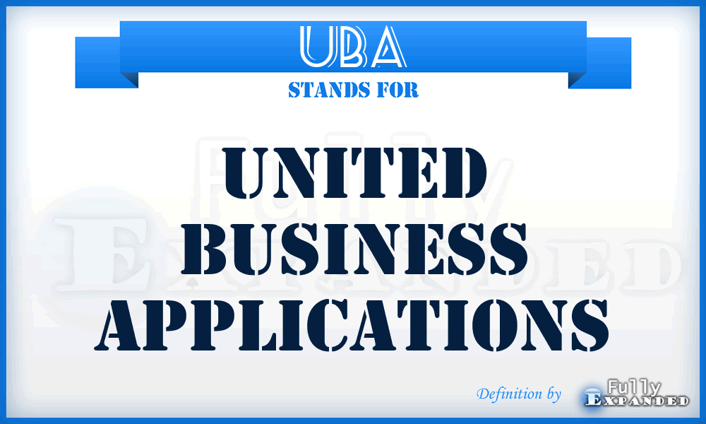 UBA - United Business Applications