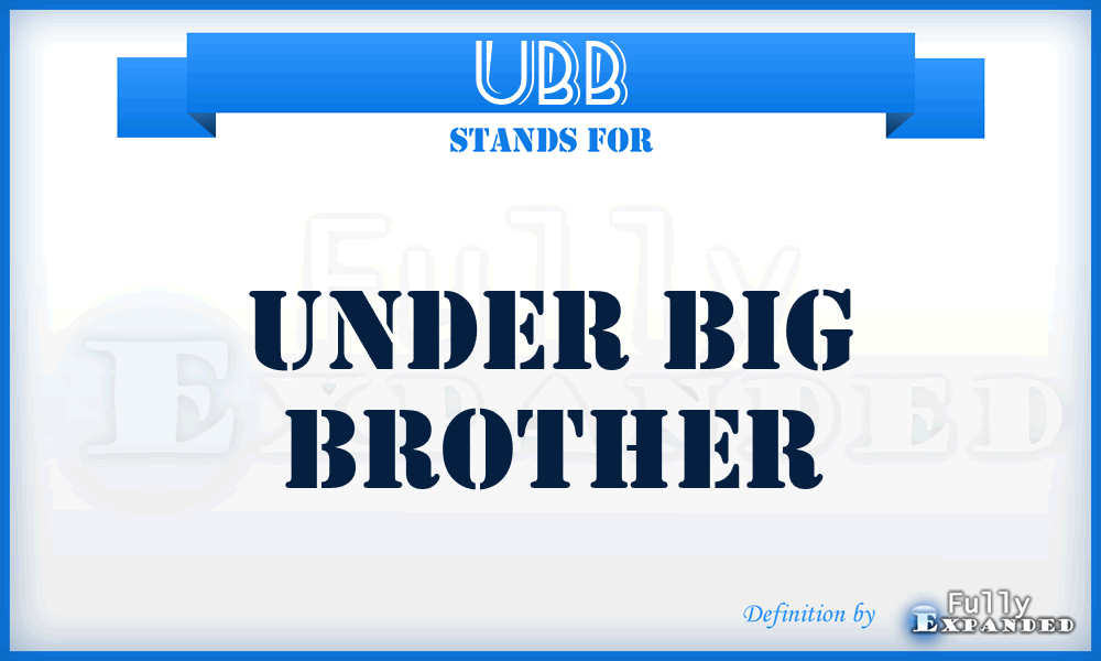 UBB - Under Big Brother