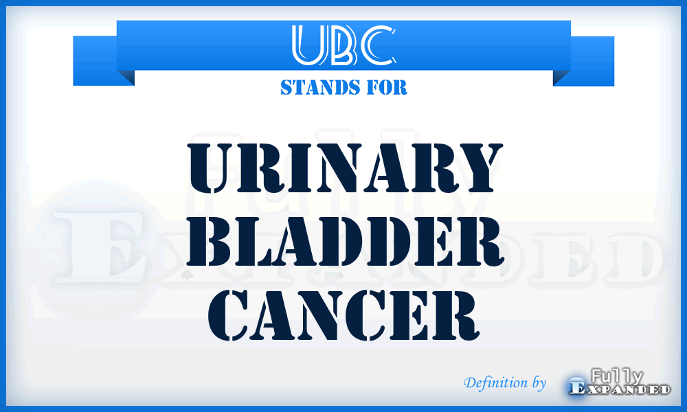 UBC - urinary bladder cancer