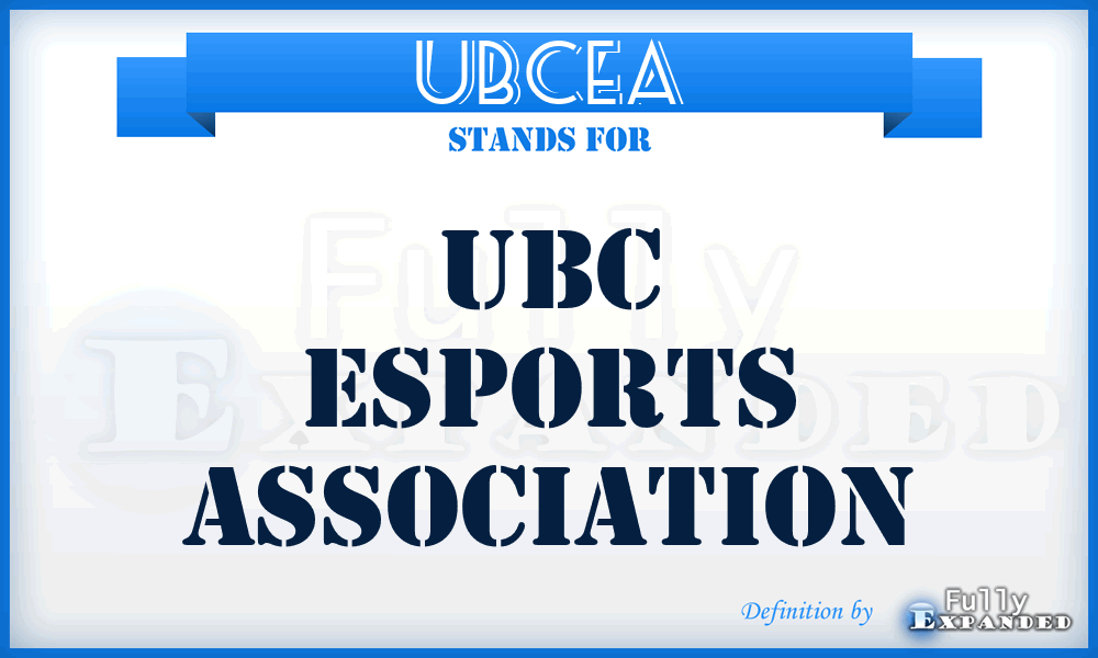 UBCEA - UBC Esports Association