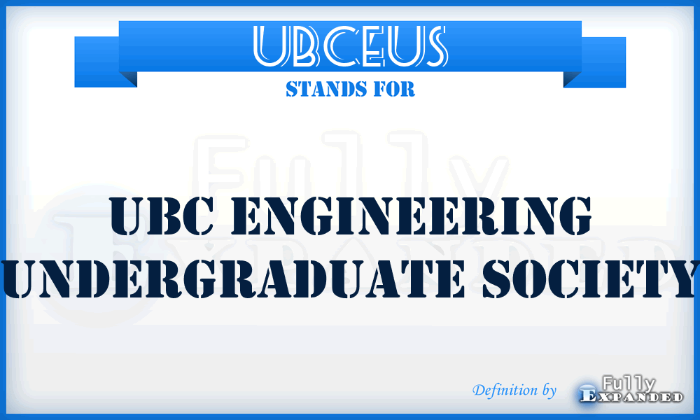 UBCEUS - UBC Engineering Undergraduate Society