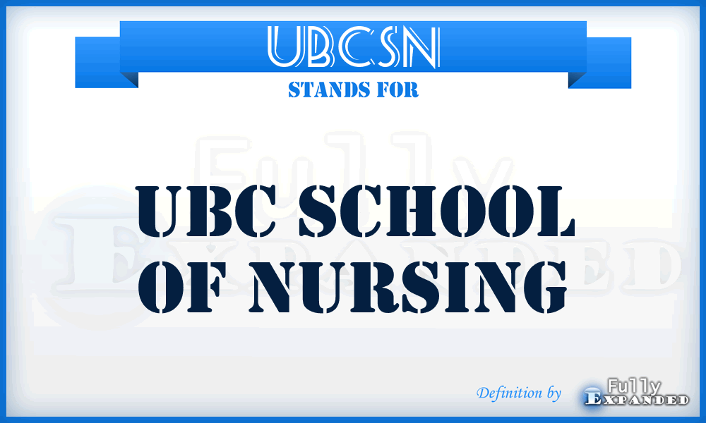 UBCSN - UBC School of Nursing