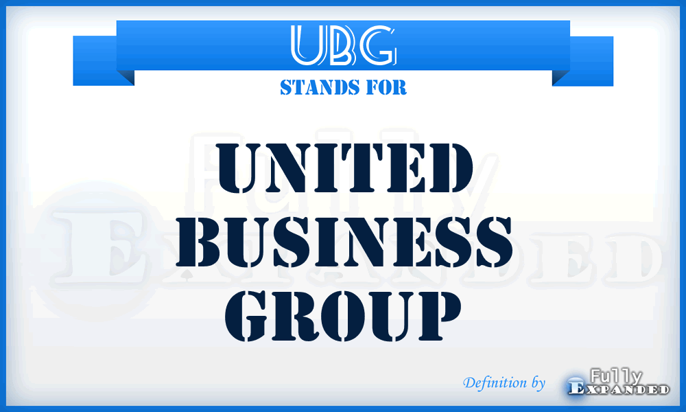 UBG - United Business Group