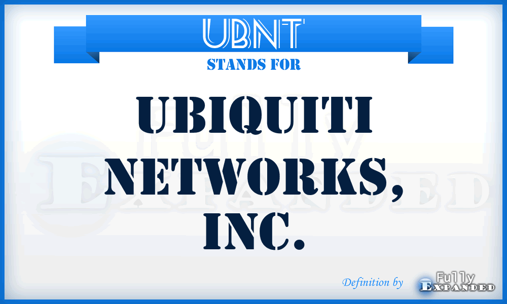 UBNT - Ubiquiti Networks, Inc.