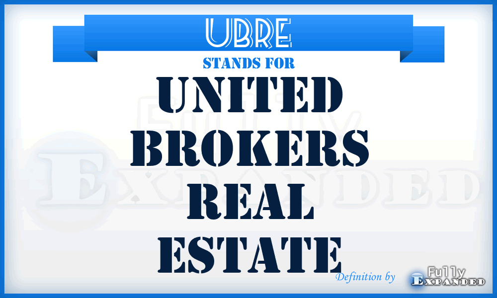 UBRE - United Brokers Real Estate