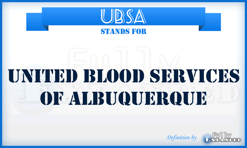 UBSA - United Blood Services of Albuquerque