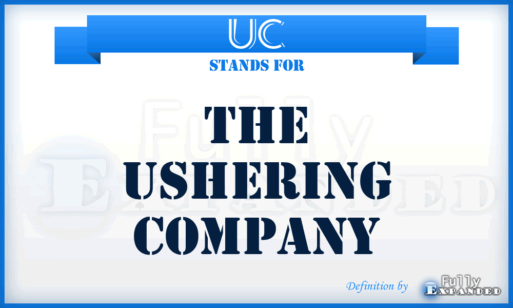 UC - The Ushering Company