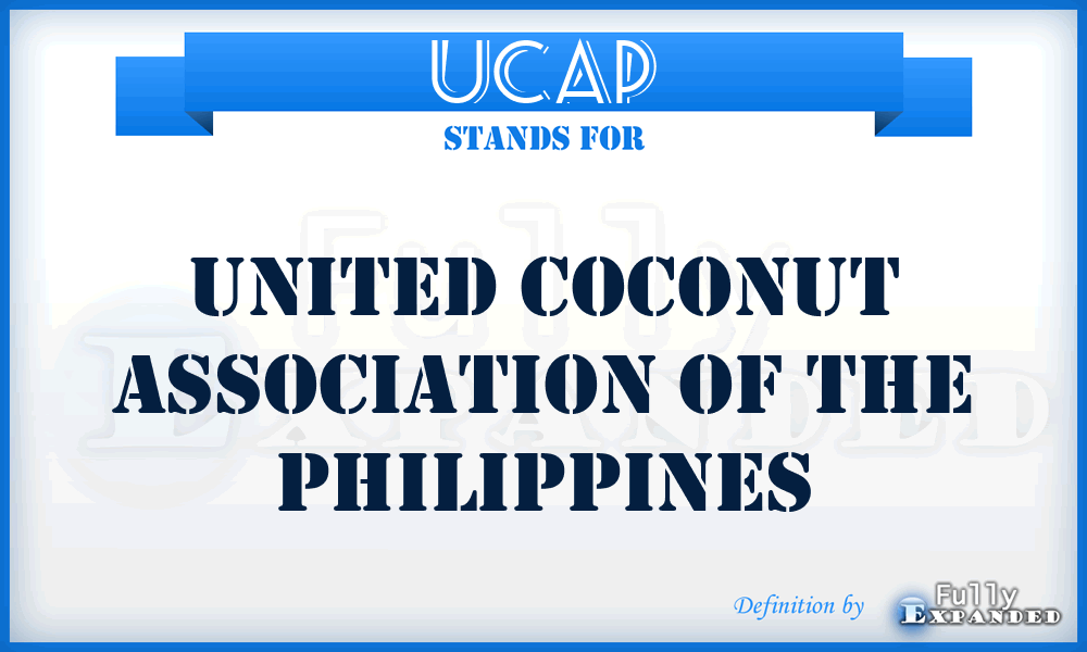 UCAP - United Coconut Association of the Philippines