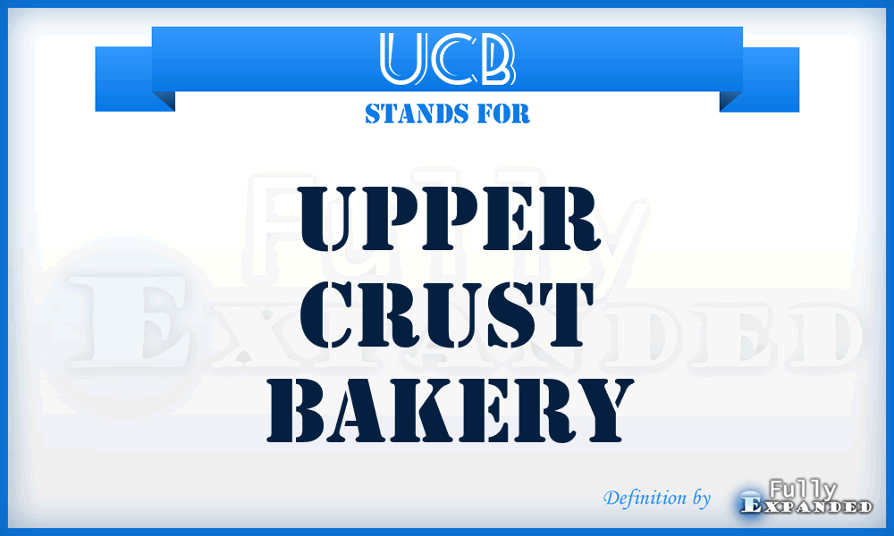 UCB - Upper Crust Bakery